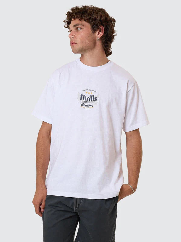 THRILLS OG STRENGTH MERCH FIT TEE WHITE