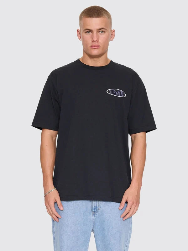 Thrills Val For The Win Oversized Tee | Faded Black