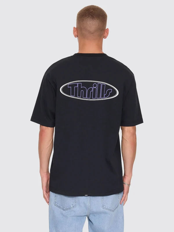 Thrills Val For The Win Oversized Tee | Faded Black