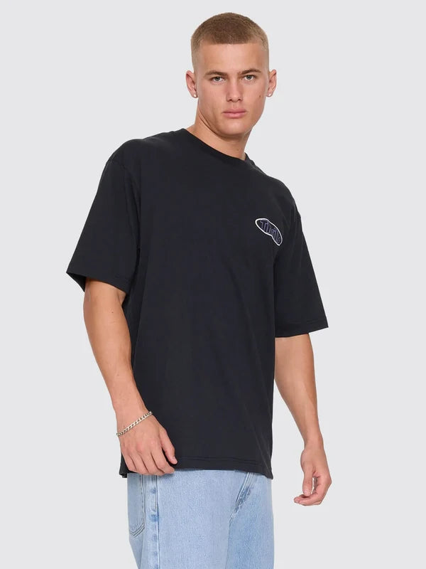 Thrills Val For The Win Oversized Tee | Faded Black