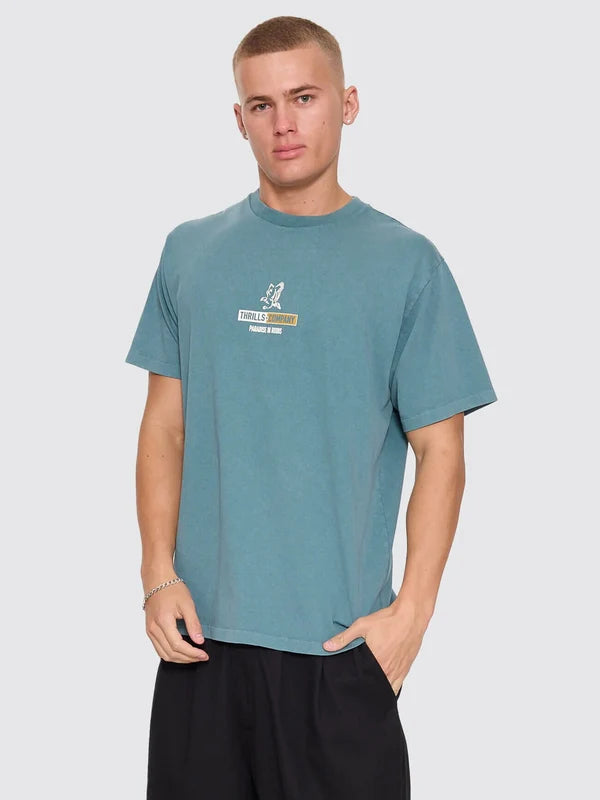 Thrills Risen Merch Tee | Troppo Teal