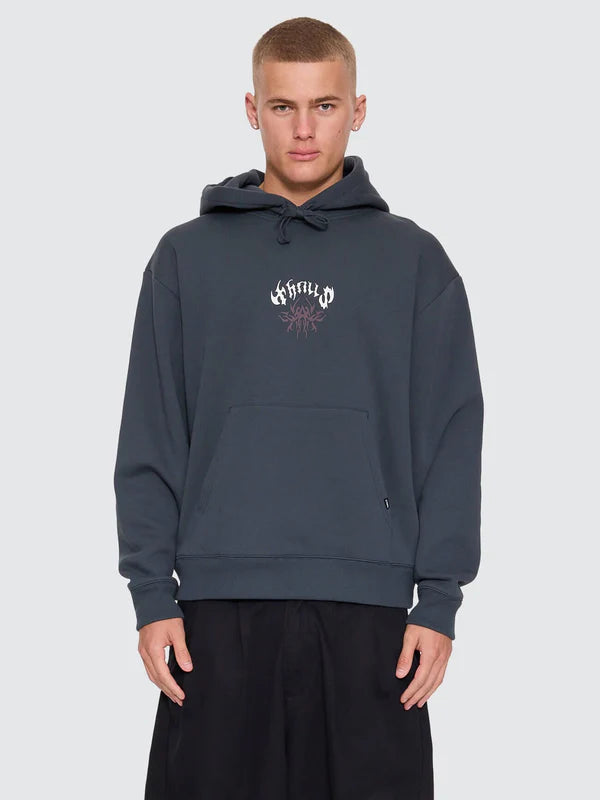 Thrills Stagger Slouch Pull On Cropped Hood | Petrol