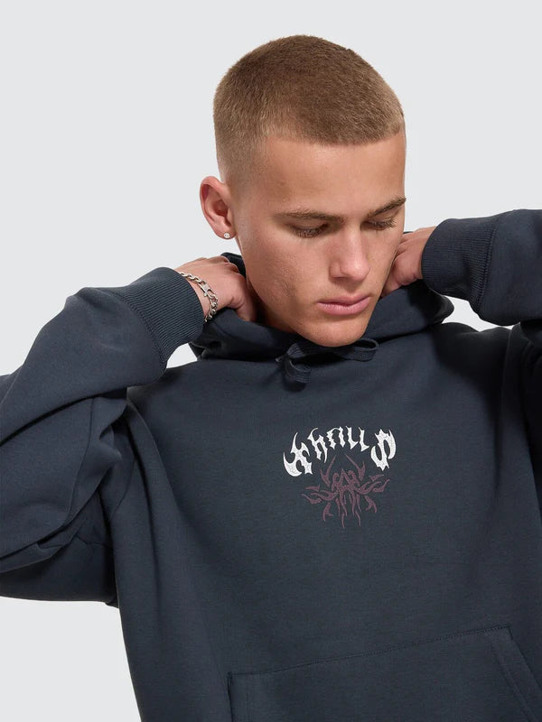 Thrills Stagger Slouch Pull On Cropped Hood | Petrol