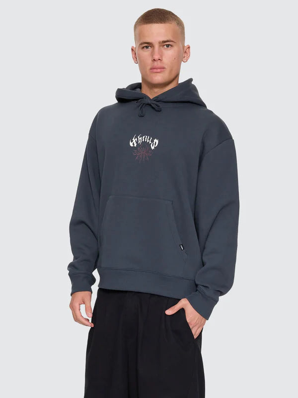 Thrills Stagger Slouch Pull On Cropped Hood | Petrol