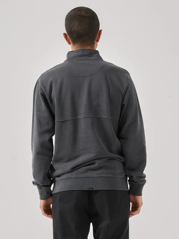 THRILLS TWO MINDS QUARTER ZIP FLEECE DARK CHARCOAL