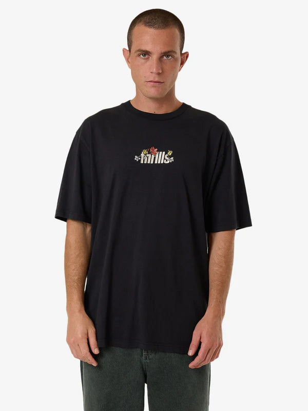 THRILLS NATURAL THRILLS OVERSIZE FIT TEE BLACK