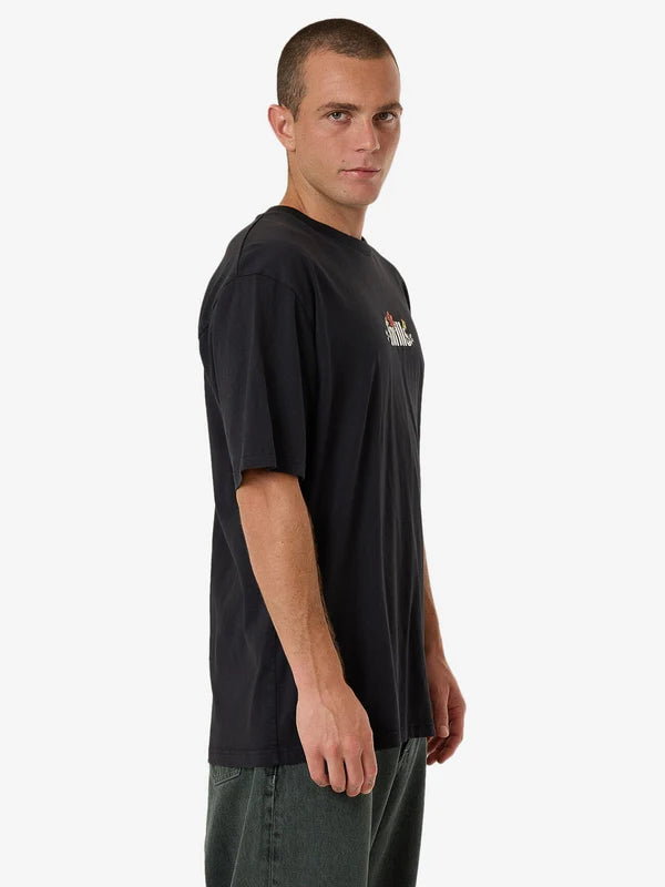 THRILLS NATURAL THRILLS OVERSIZE FIT TEE BLACK