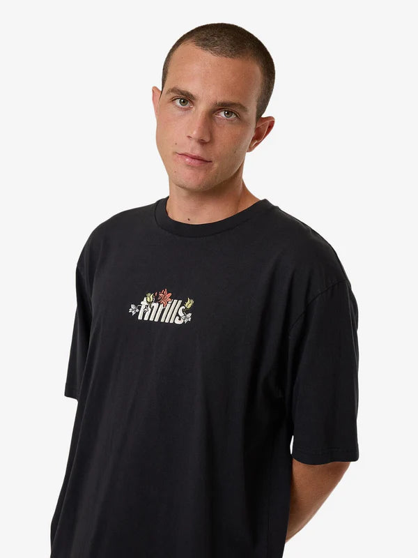 THRILLS NATURAL THRILLS OVERSIZE FIT TEE BLACK