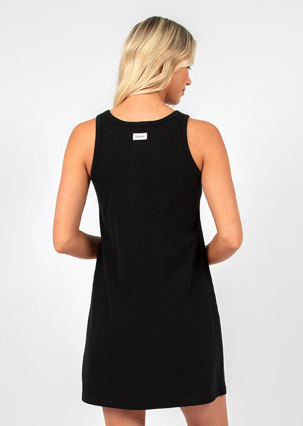 TITCHIE TEASER MINI DRESS BLACK