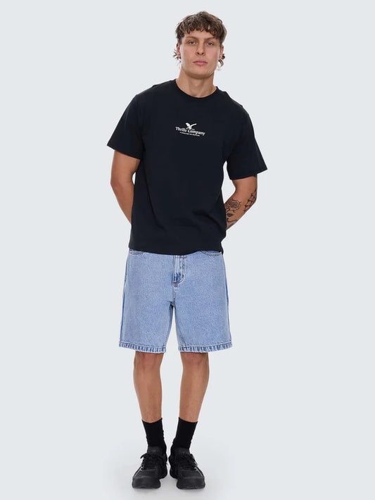 THRILLS A HAVEN FOR THE RESTLESS MERCH FIT TEE WASHED BLACK