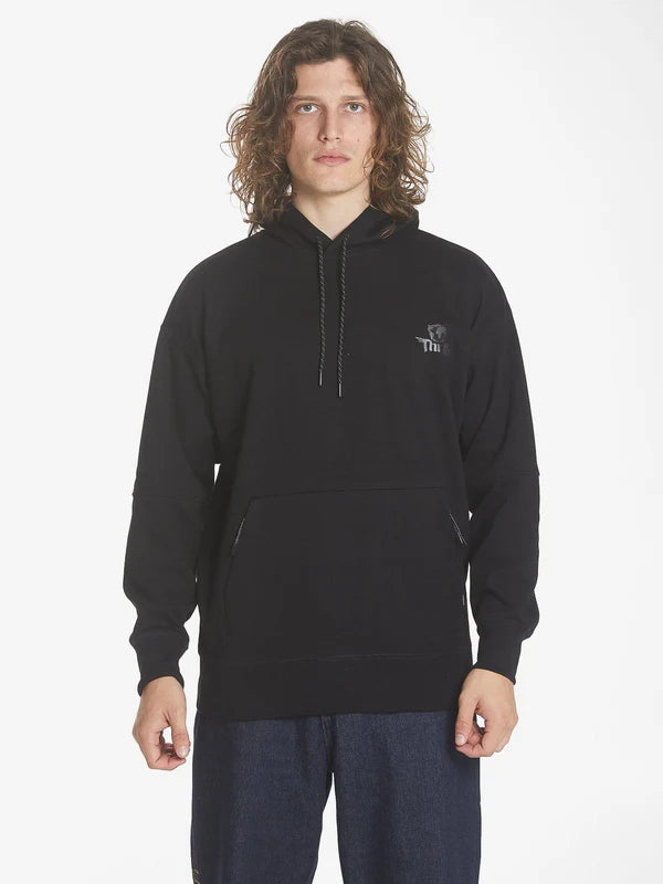 THRILLS UNDERGROUND SLOUCH PULL ON HOOD BLACK