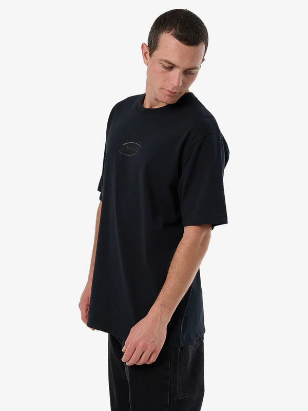 THRILLS FORTUNE FAVORS EMBRO OVERSIZE FIT TEE WASHED BLACK