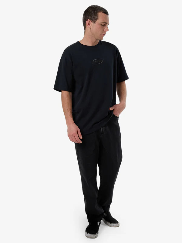 THRILLS FORTUNE FAVORS EMBRO OVERSIZE FIT TEE WASHED BLACK