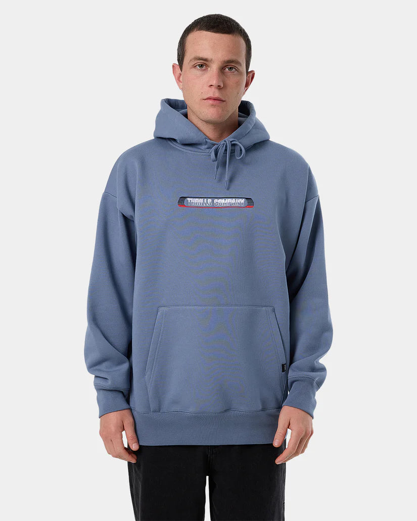 THRILLS PAID IN FULL SLOUCH PULL ON HOOD RUSTIC BLUE