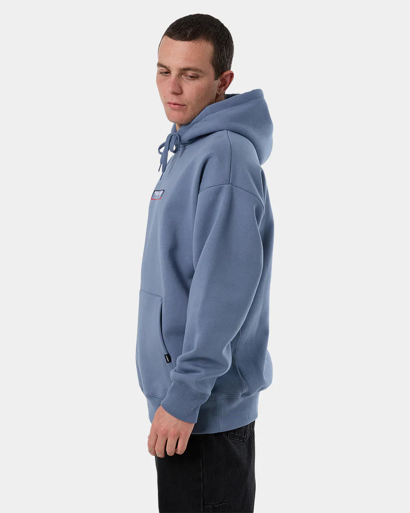 THRILLS PAID IN FULL SLOUCH PULL ON HOOD RUSTIC BLUE
