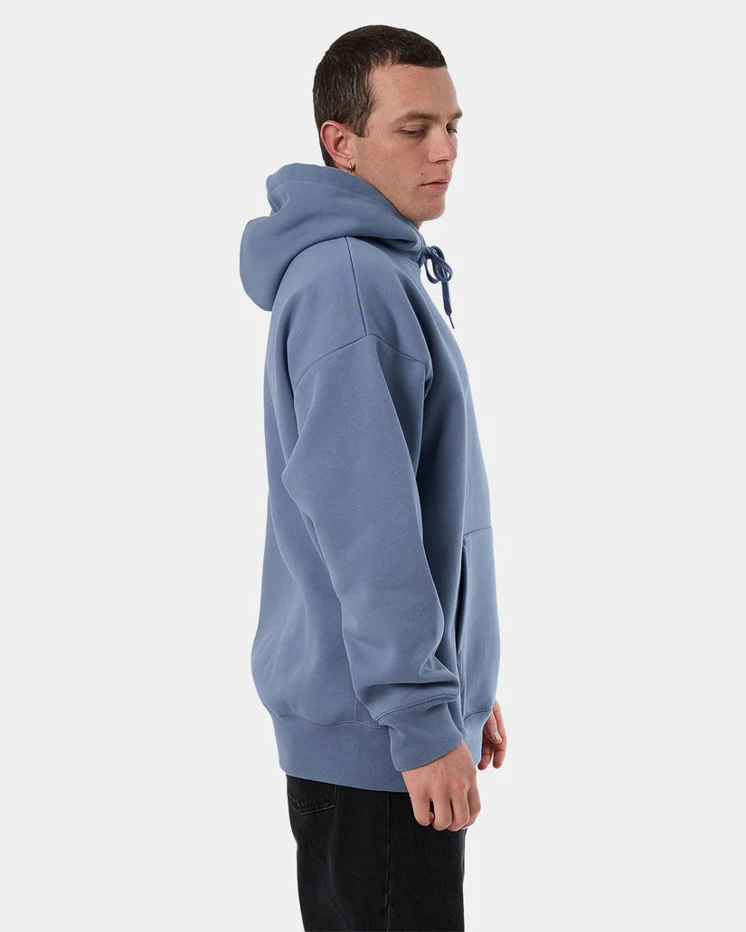 THRILLS PAID IN FULL SLOUCH PULL ON HOOD RUSTIC BLUE