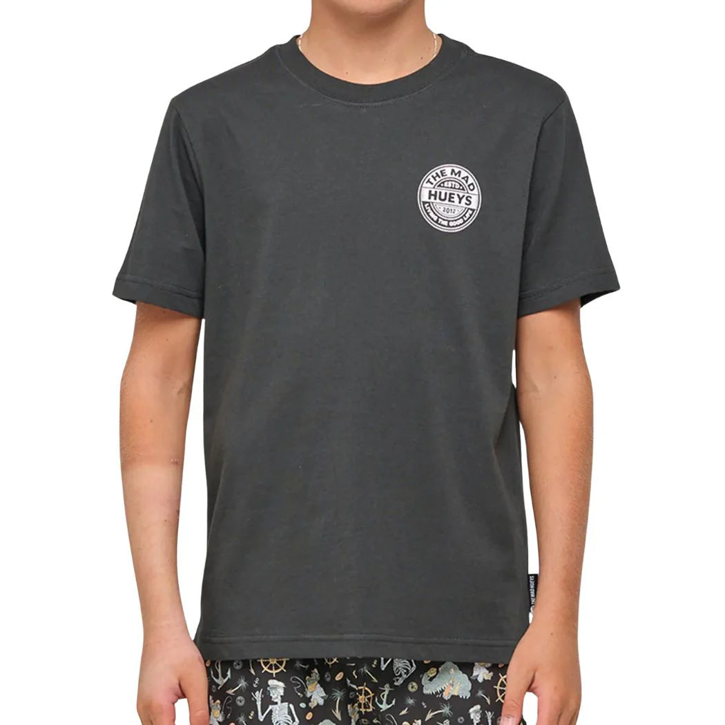 The Mad Hueys Good Life Hueys Youth Short Sleeve Tee Vintage Black