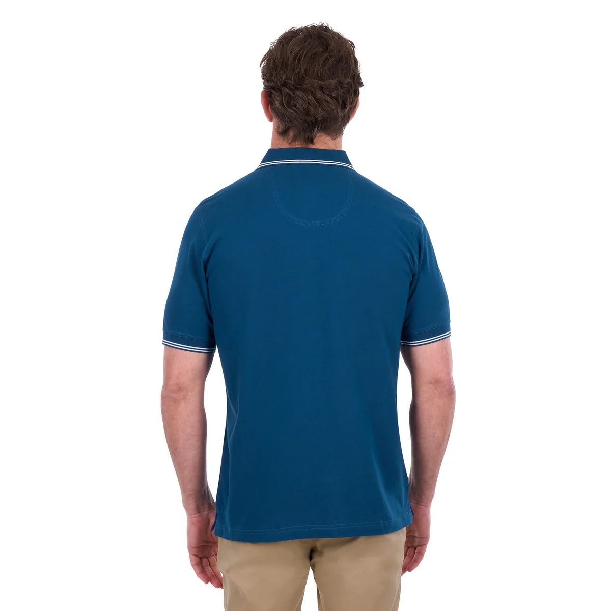 Thomas Cook Mens Henry Tailored Short Sleeve Polo | Petrol