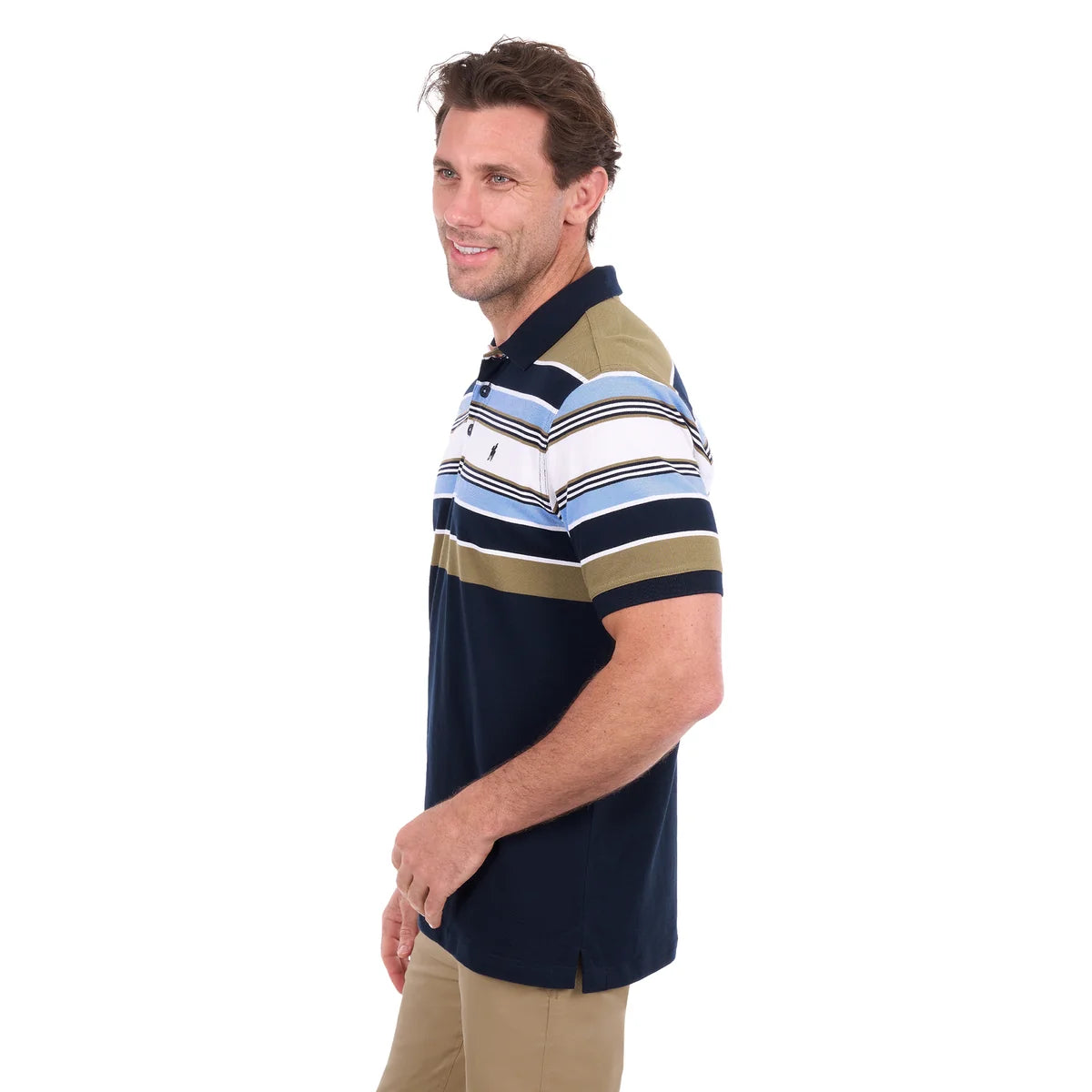 Thomas Cook Mens Phillip Short Sleeve Polo | Navy/Tan