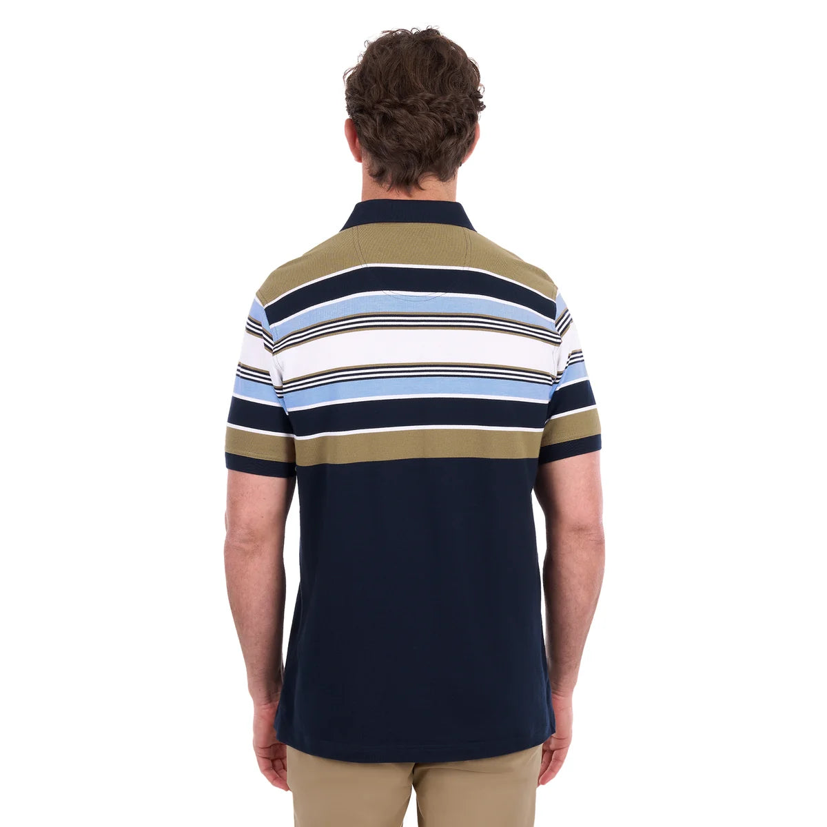 Thomas Cook Mens Phillip Short Sleeve Polo | Navy/Tan