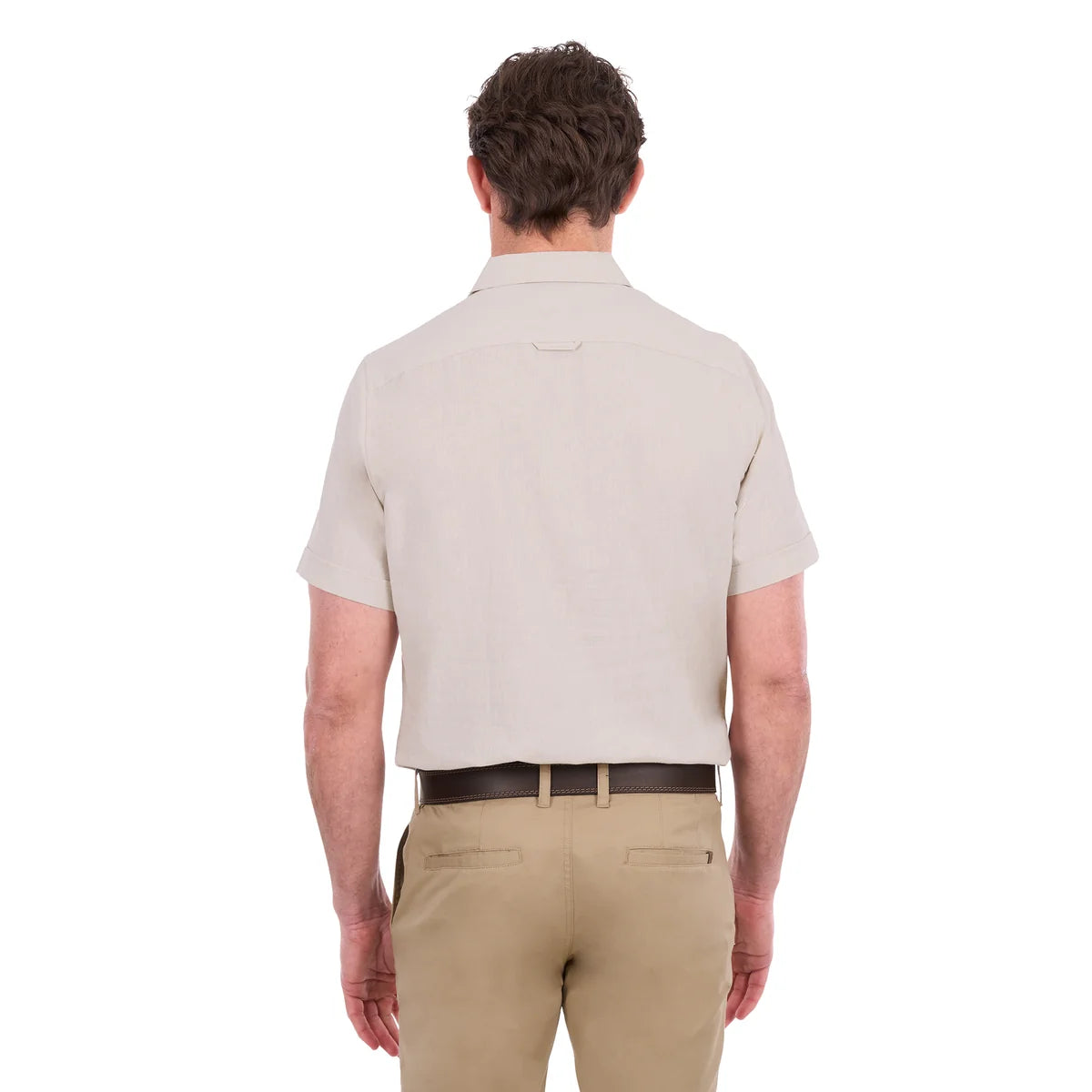 Thomas Cook Mens TC Linen Short Sleeve Shirt | Natural Marle