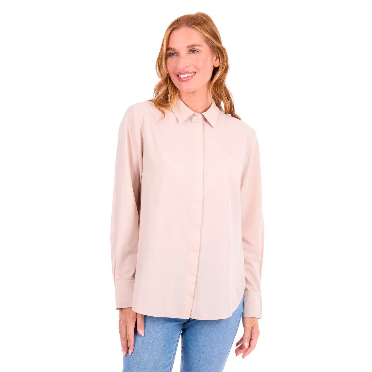 Thomas Cook Womens Elvie Long Sleeve Shirt | Natural/Marle