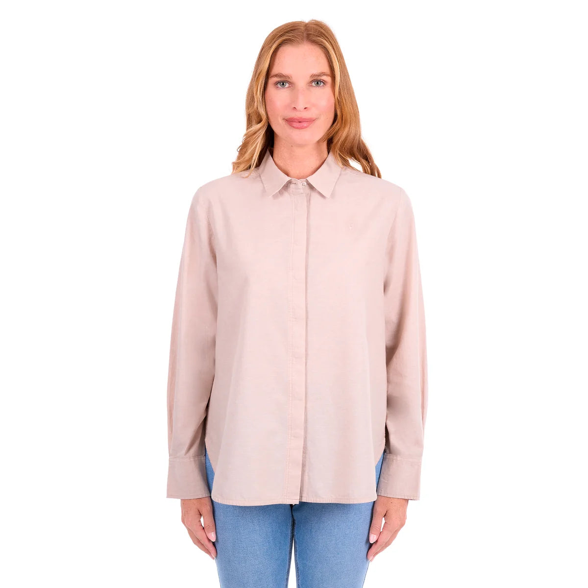 Thomas Cook Womens Elvie Long Sleeve Shirt | Natural/Marle
