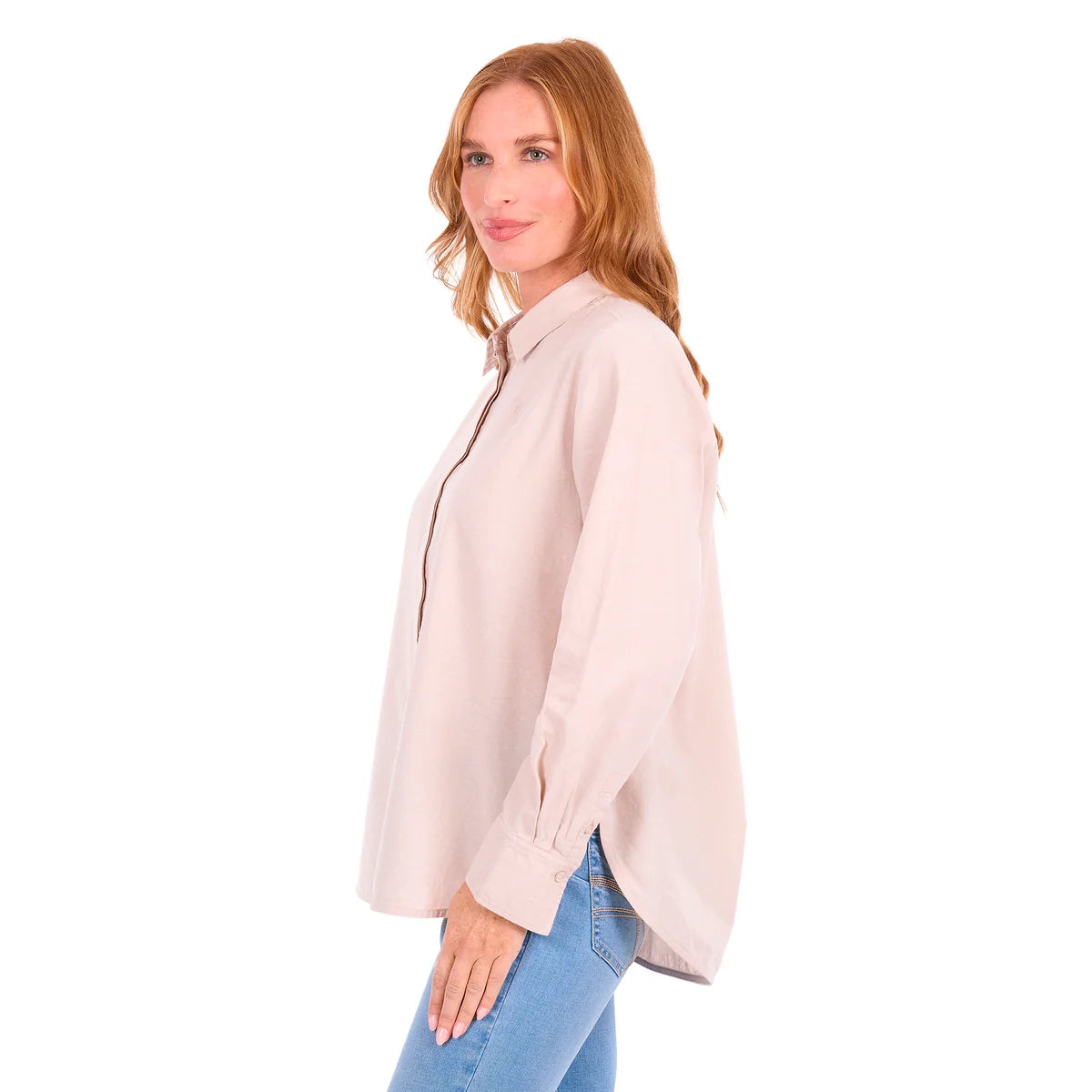 Thomas Cook Womens Elvie Long Sleeve Shirt | Natural/Marle