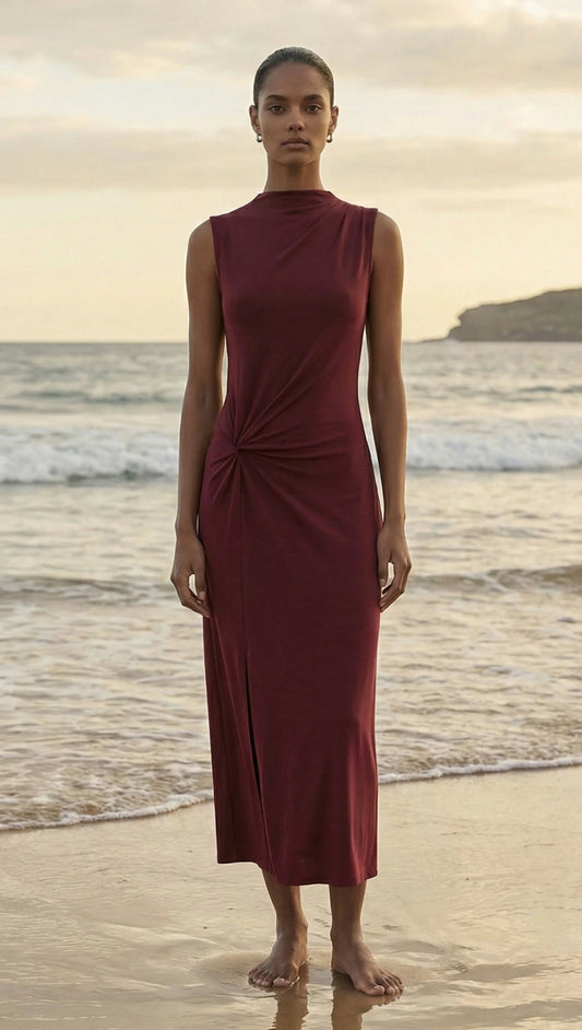 Staple The Label Velo Twist Midi Dress | Shiraz