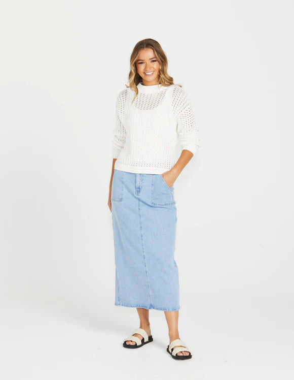 SASS TALULLAH KNIT WHITE