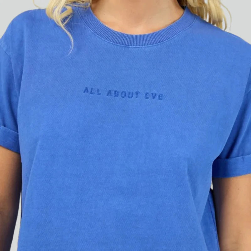 All About Eve Washed Tee Cobalt Blue