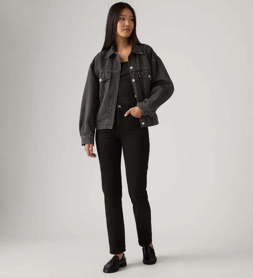 Levis Wedgie Straight | Black Sprout