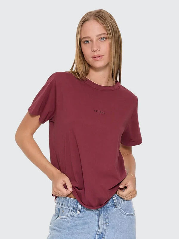 Thrills Minimal Thrills Relaxed Tee | New Maroon