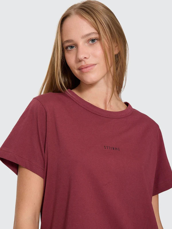 Thrills Minimal Thrills Relaxed Tee | New Maroon