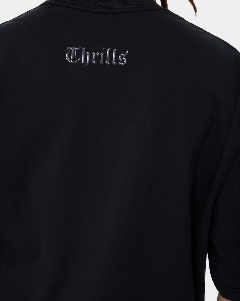 Thrills Looks That Kill Oversized Tee | Washed Black