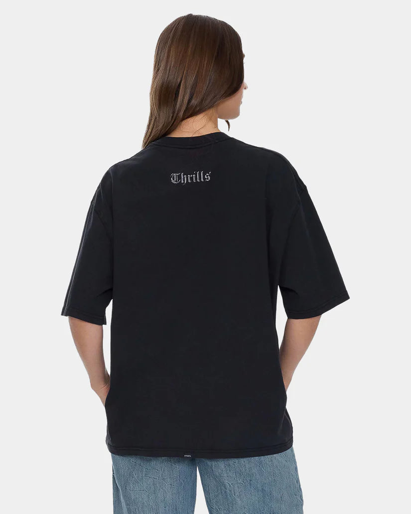 Thrills Looks That Kill Oversized Tee | Washed Black