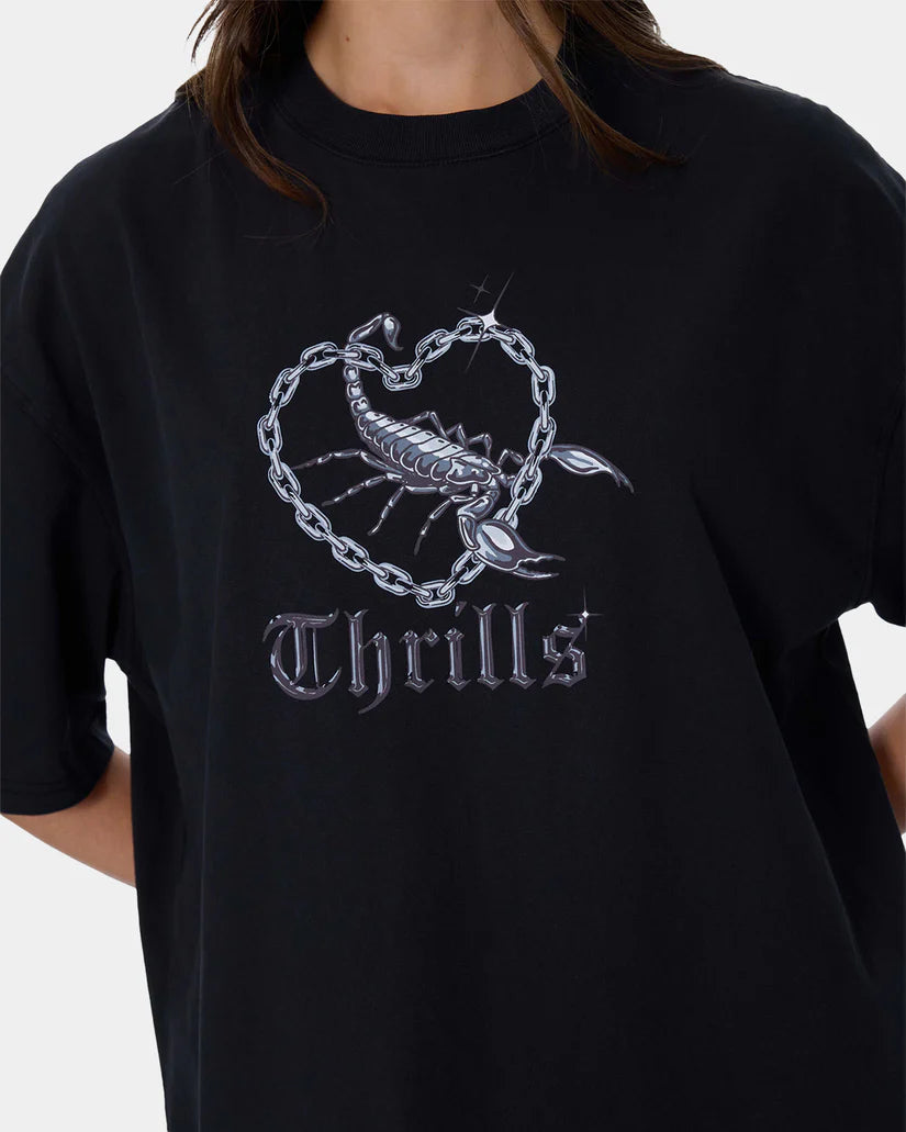 Thrills Looks That Kill Oversized Tee | Washed Black