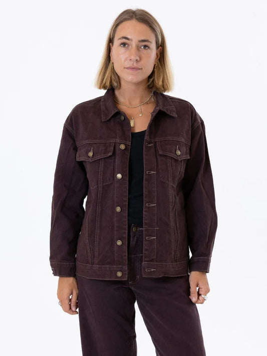 THRILLS MADI JACKET CHOCOLATE PLUM