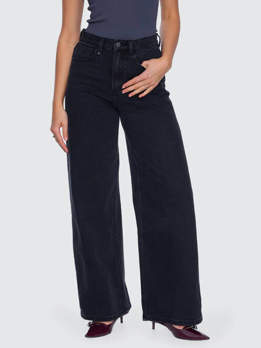 Thrills Hunter High Rise Wide Jean | Aged Black
