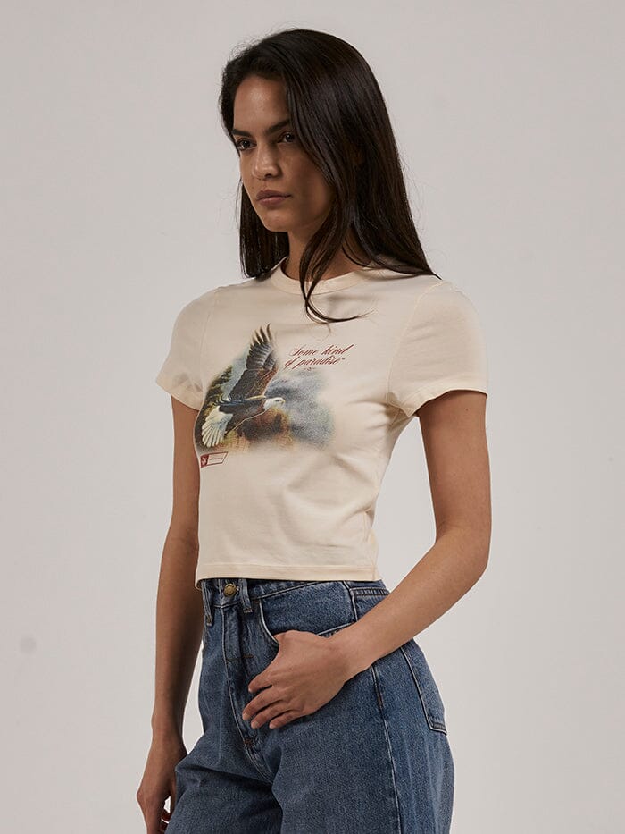 THRILLS BEHOLDER Y2K TEE COTTON CREAM