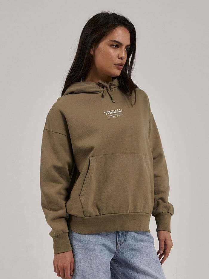 THRILLS HIGH STANDARDS FLEECE HOOD ALOE