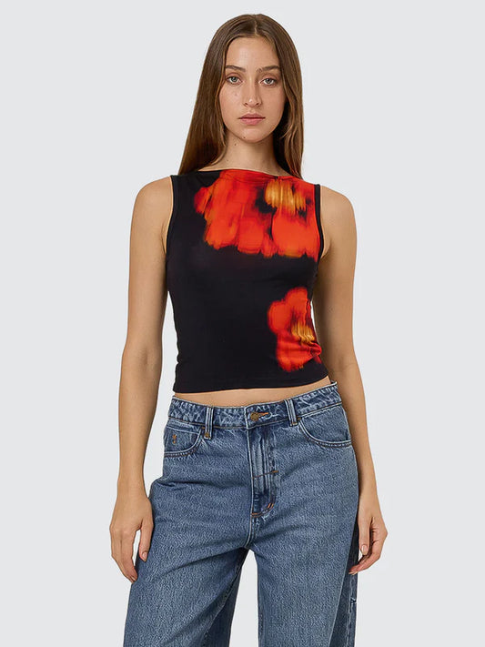 THRILLS LUCKY FOR YOU TANK BLACK