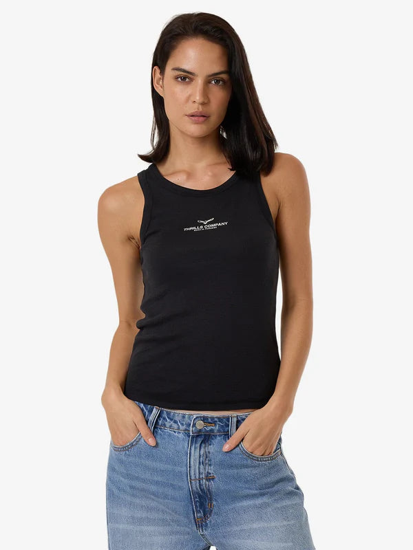 THRILLS EMBLEM OF STRENGTH SLOANE TANK WASHED BLACK