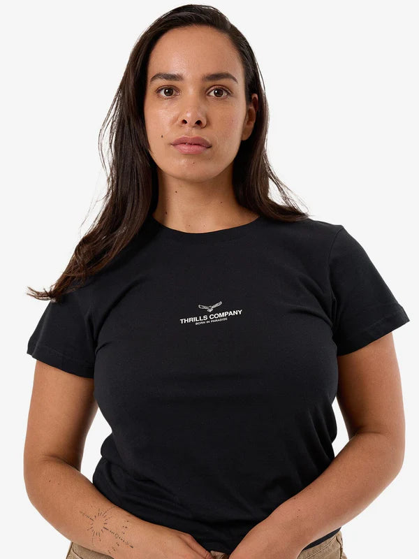 THRILLS EMBLEM OF STRENGTH EVERYDAY TEE WASHED BLACK