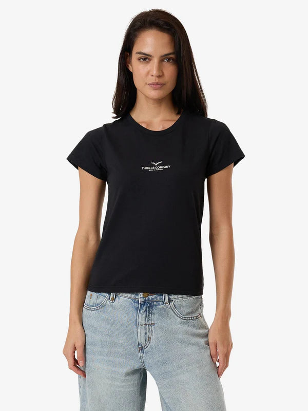 THRILLS EMBLEM OF STRENGTH EVERYDAY TEE WASHED BLACK