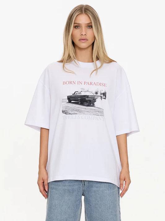 Thrills Metal And Dust Oversized Tee White