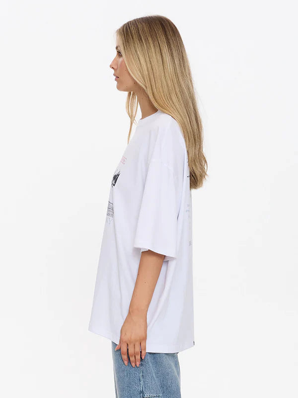 Thrills Metal And Dust Oversized Tee White