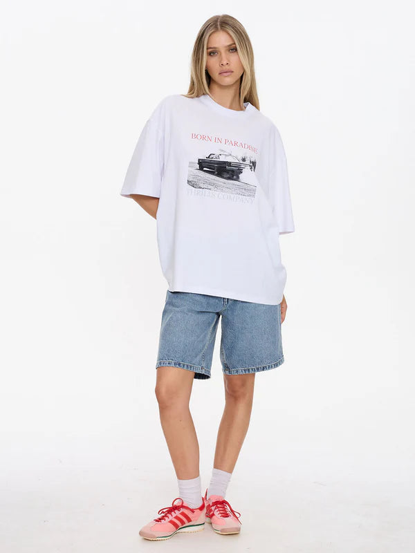 Thrills Metal And Dust Oversized Tee White
