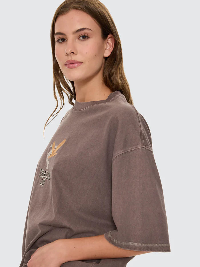 Thrills Take It Easy Oversized Tee | Clay Smoke