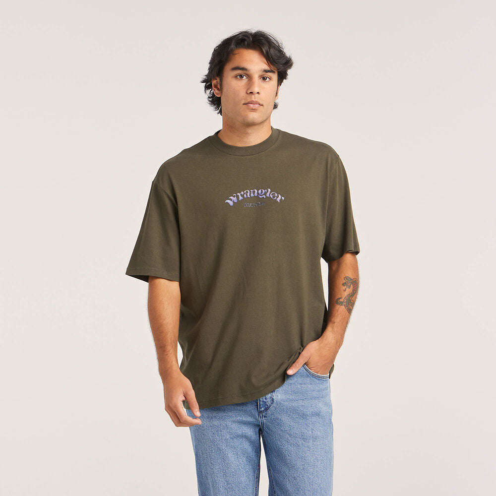 WRANGLER SUN HANDS SLACKER TEE DARK SLATE